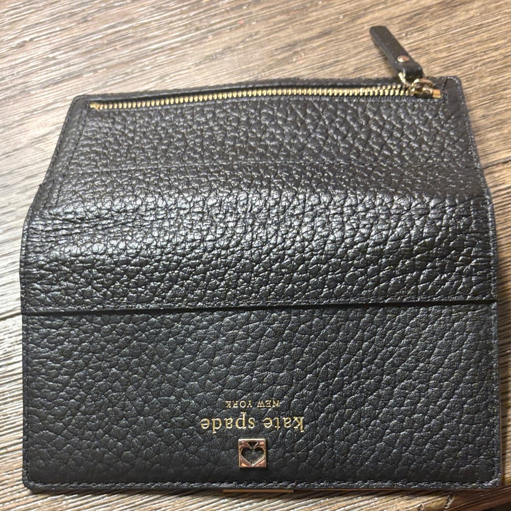 Kate Spade Black Leather Wallet - Picture 3 of 7